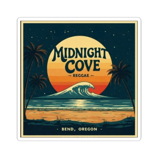 Chic Reggae Kiss-Cut Stickers for Music Lovers, Laptop Decor, Beach Vibes, Gift for Friends, Travel Mementos